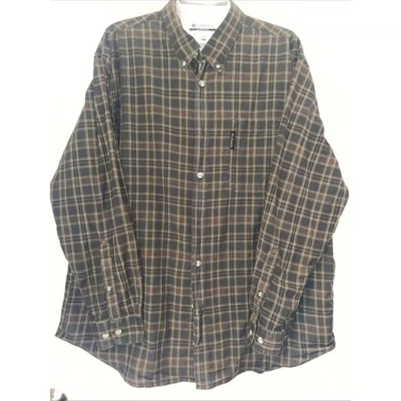 Columbia Plaid Button-Down Shirt with Front Pocket XL - Picture 1 of 3